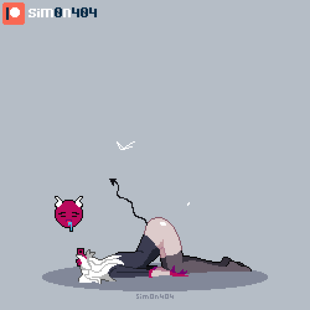[2D动画/像素/无修][sim0n404] 射爆像素同人动画合集 2B+素晴日+赛博朋克边缘行者等 [786M/UC]-12.gif
