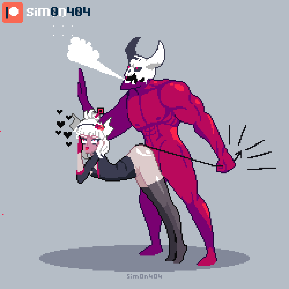 [2D动画/像素/无修][sim0n404] 射爆像素同人动画合集 2B+素晴日+赛博朋克边缘行者等 [786M/UC]-11.gif