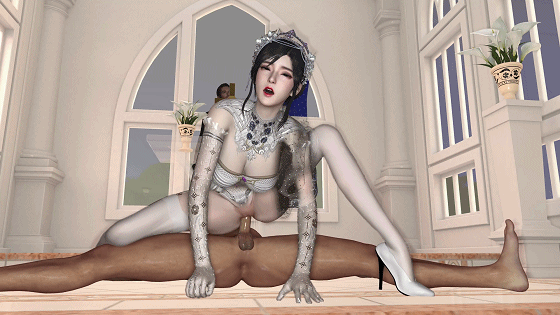 [3D/NTR/VAM] Nianshejidajili:C1-徐欣 极品婚纱母狗多体位爆肏中出 [3.8G]-4.gif