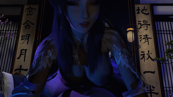 [3D/动态/VAM] fgg99:魔女+陆雪琪 性感御姐淫乱夜店激情爆肏 [2.4G]-6.gif