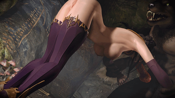 [3D/无修/CV] szyca:被狼人征服的新手冒险者 [1.3G]-7.gif