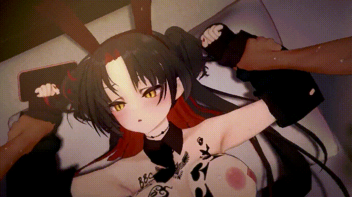 [MMD]QOS! 碧蓝航线NTR 阿尔萨斯和z52完全败北 11分 1080p[285m]-1.gif