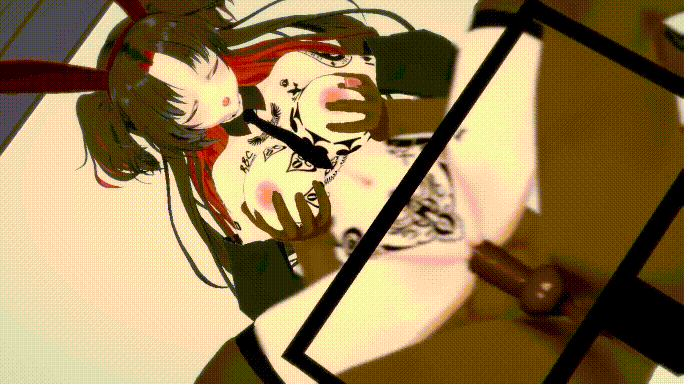 [MMD]QOS! 碧蓝航线NTR 阿尔萨斯和z52完全败北 11分 1080p[285m]-5.gif