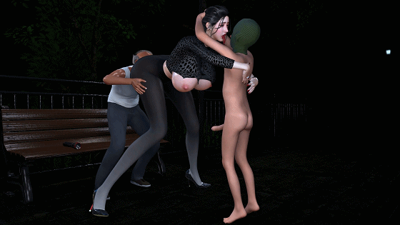 [3D][小马大车/NTR][中文剧情]Brainocn 4月新作:夜间冒险 黑丝长腿巨乳妈妈被儿子调教成公共肉便器  [UC/3.5G]-4.gif
