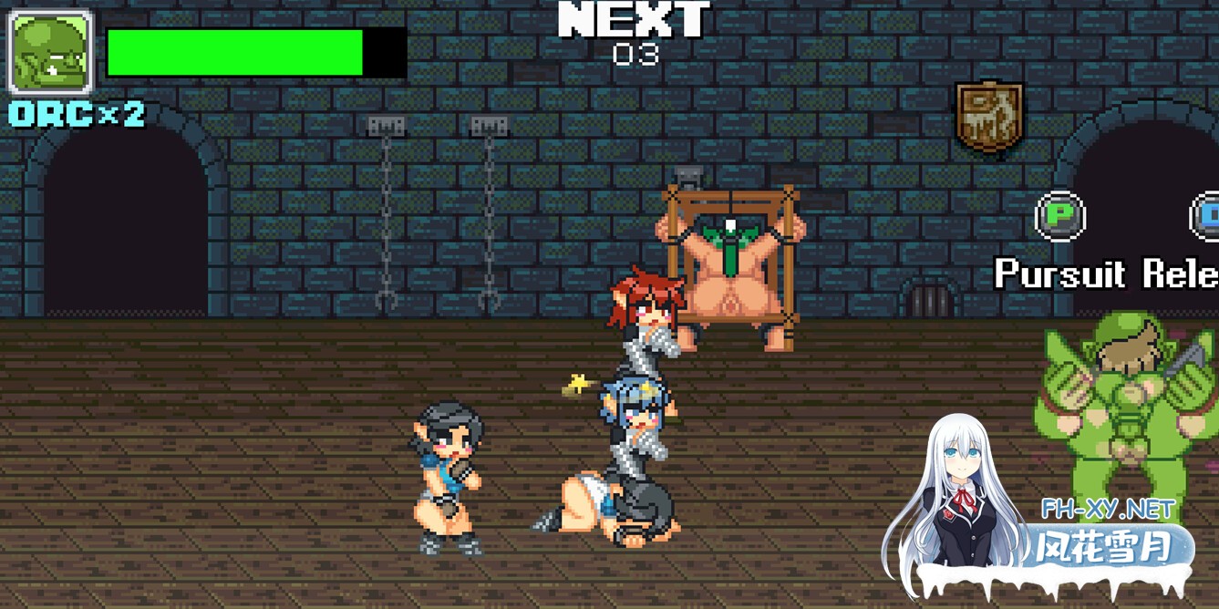[ACT/STEAM官中/像素/巨乳/多P/战斗H]魔物少女征服记 兽人战士篇/Monster Girl Conquest Records Battle Orc[PC/300M]-5.jpg