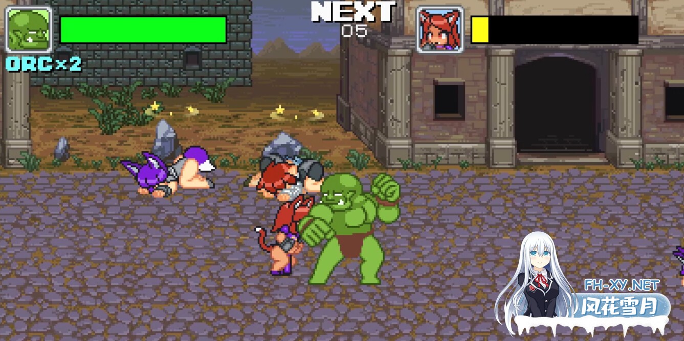 [ACT/STEAM官中/像素/巨乳/多P/战斗H]魔物少女征服记 兽人战士篇/Monster Girl Conquest Records Battle Orc[PC/300M]-12.jpg
