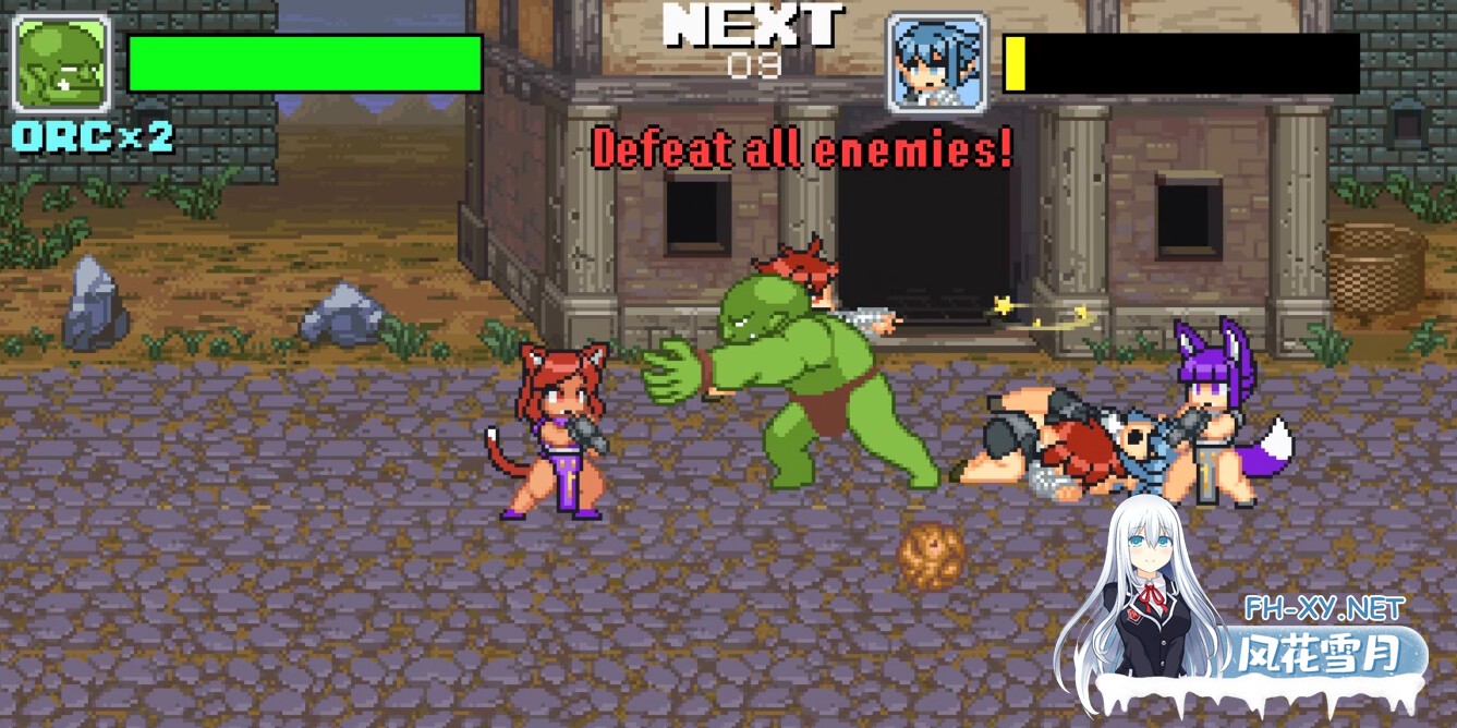 [ACT/STEAM官中/像素/巨乳/多P/战斗H]魔物少女征服记 兽人战士篇/Monster Girl Conquest Records Battle Orc[PC/300M]-17.jpg