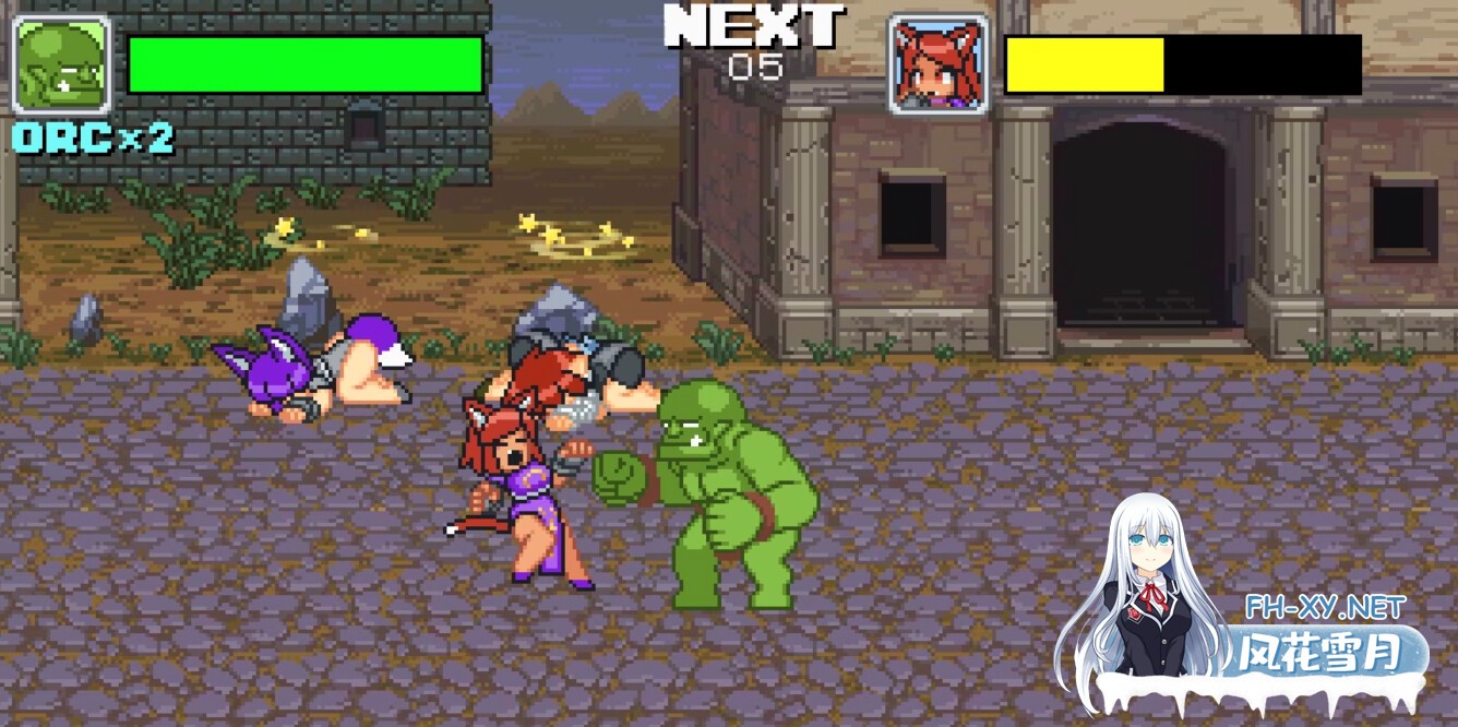 [ACT/STEAM官中/像素/巨乳/多P/战斗H]魔物少女征服记 兽人战士篇/Monster Girl Conquest Records Battle Orc[PC/300M]-20.jpg