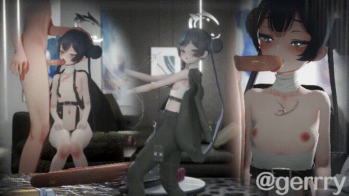 [MMD]蔚蓝档案舞啪 总裁妃咲的私生活 有CV 1080p[238m]-3.gif