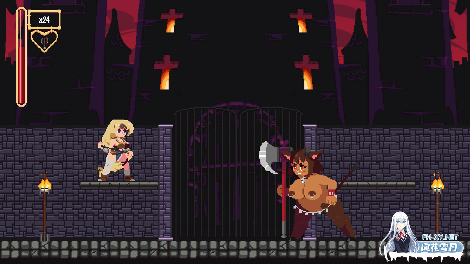 [ACT/像素/巨乳/乳交/2D/STEAM官中]瓦尼亚城堡/Castelo da Vania/Castle of Vania[PC/890M]-5.jpg