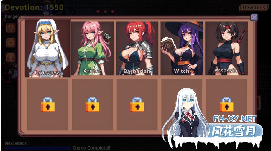 PC[像素触手异种奸SLG]地牢誓约 Dungeon Devotion v1.4 官中动态步兵[240M]            关于此游戏 简短的点击游戏。收集忠诚的信徒。 通过许多硬核的侍...-6.png