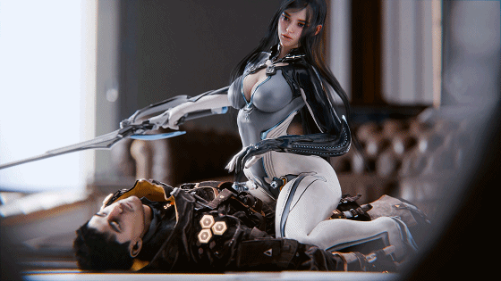 Magikal3D 3月新作：Raven 渡鸦 性感女神强制骑乘榨精-3.gif
