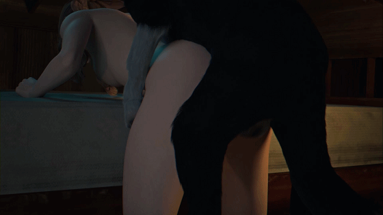 FallenCaelus 2月新作：爱丽丝 性感女神失恋被狗狗乘虚而入侵犯中出[3D/NTR/CV]-3.gif